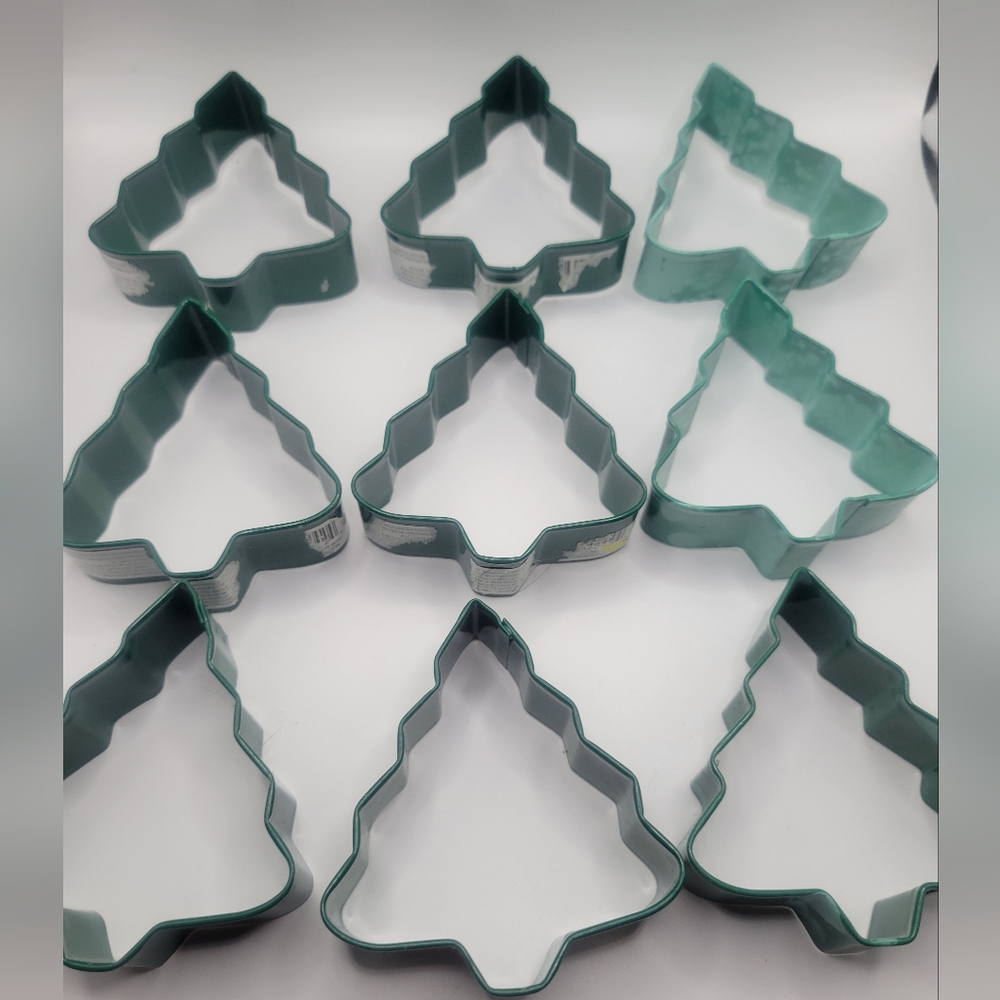 9 Christmas Tree Cookie Cutters Bundle